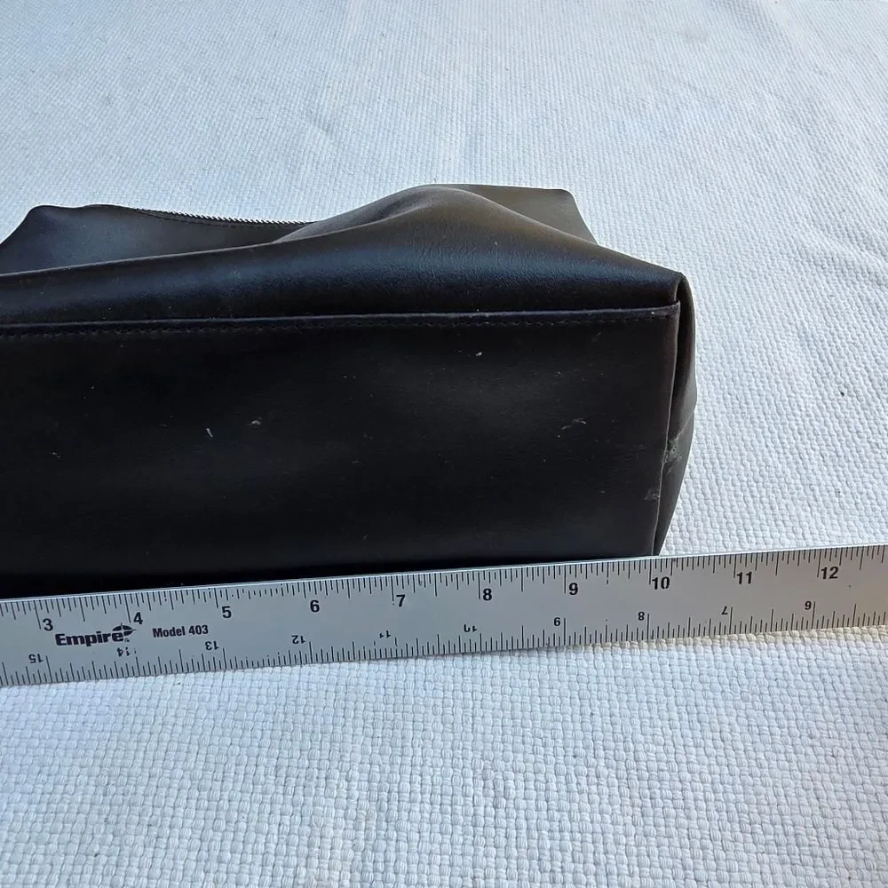 Staud black cosmetic bag